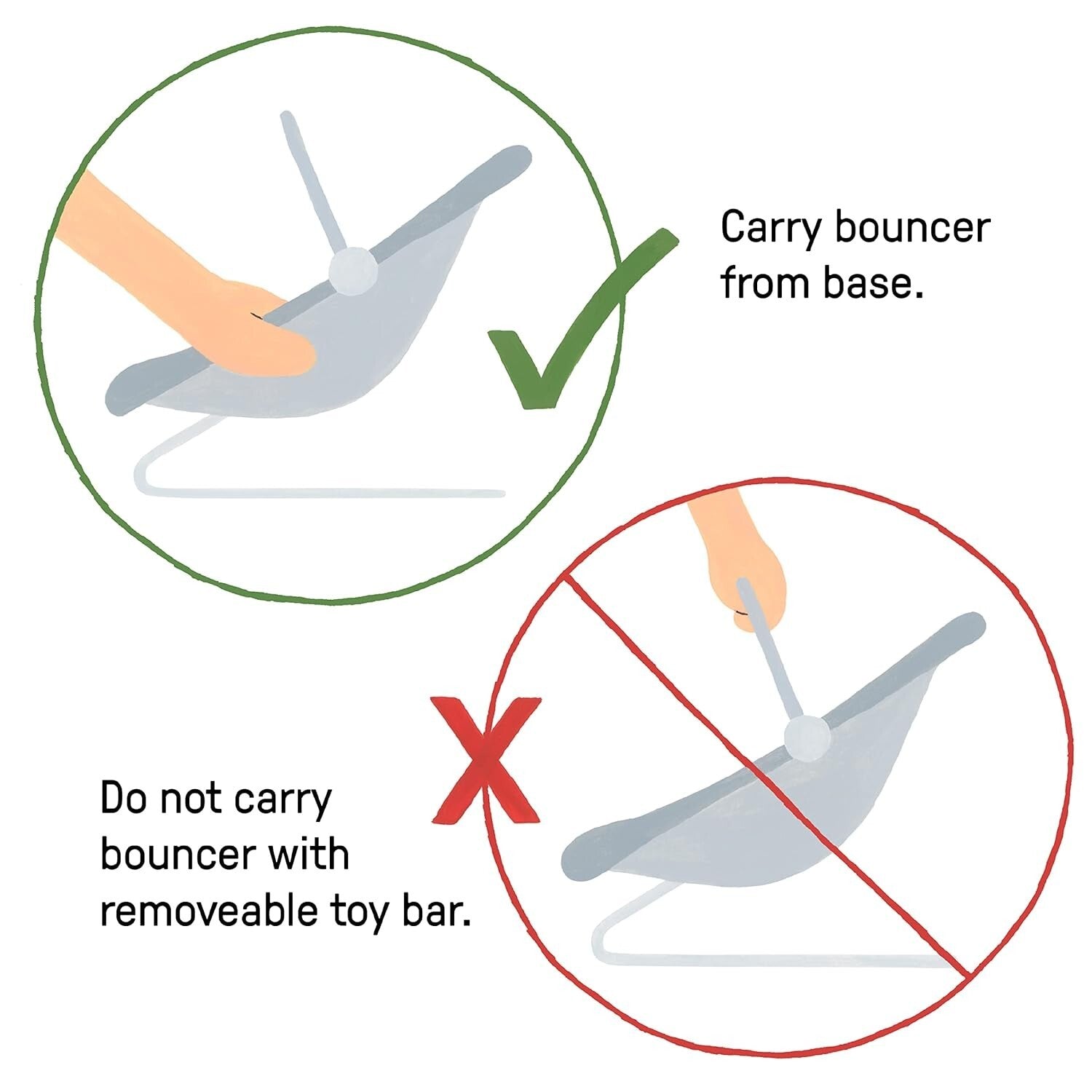 Soothing Pink Unicorn Baby Bouncer with Vibrations & 8 Melodies for Girls