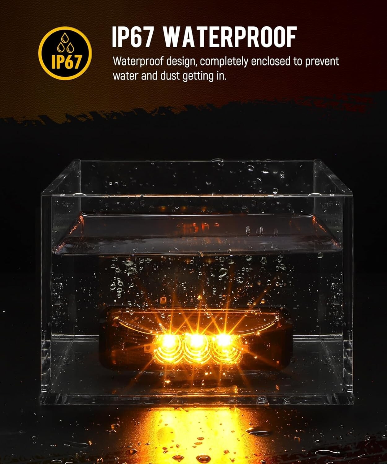 Universal Fit 10Pcs 3.9" LED Side Marker Lights - Waterproof & Durable Design