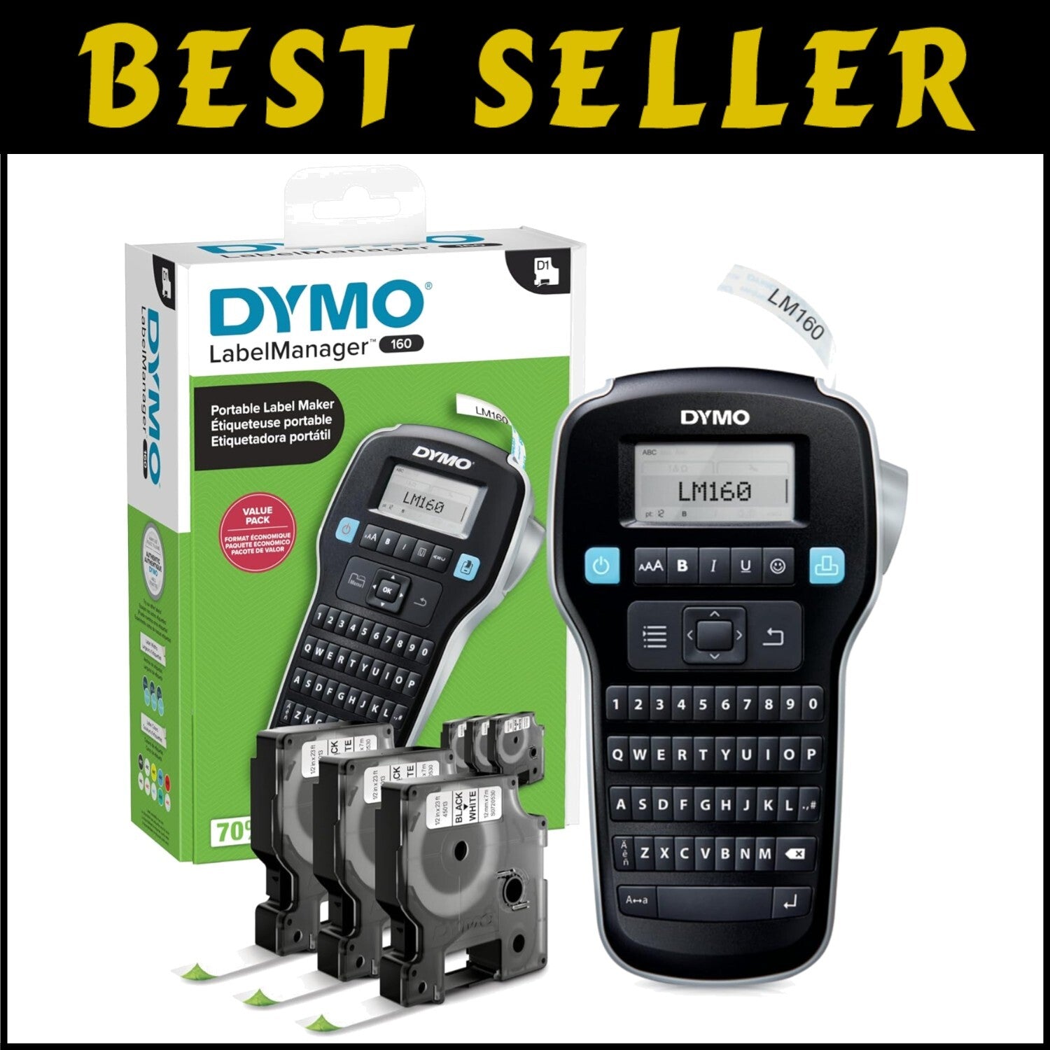 Lightweight LabelManager 160 with Thermal Printing: Easy & Compact Organization