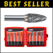 Load image into Gallery viewer, Versatile 10pc Carbide Rotary Burr Set - Ideal for Wood, Metal &amp; Jewelry Making