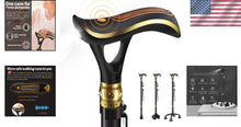 Load image into Gallery viewer, Multi-Purpose Telescopic Walking Cane - Adjustable Height with Emergency Alarm