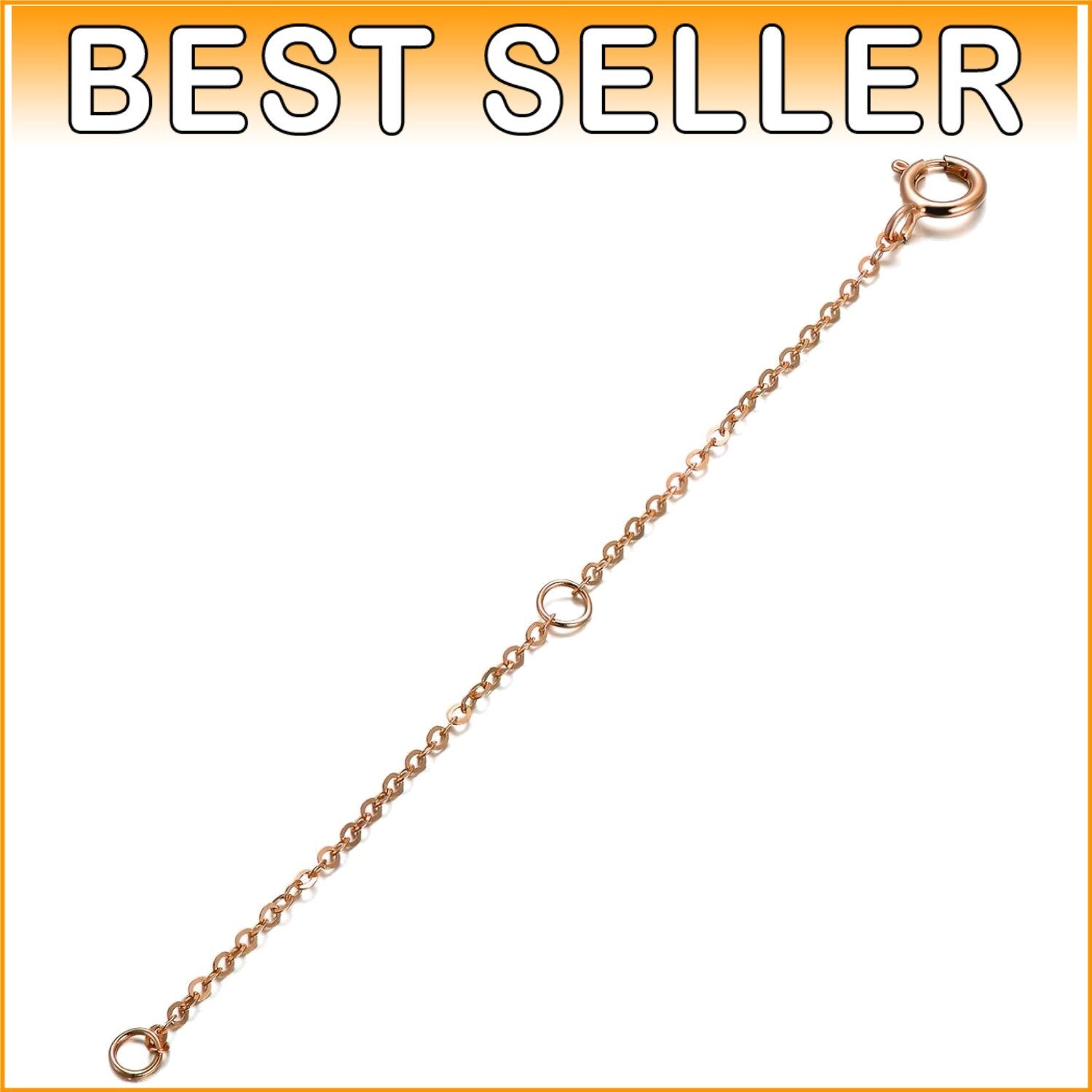 Elegant 14K Gold Chain Extender - 3 Inch Adjustable for Endless Styling Options