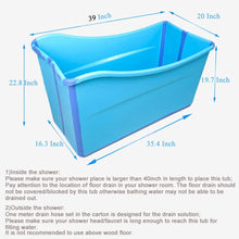 Load image into Gallery viewer, Freestanding Foldable Pink Bath Tub for Kids and Petite Adults - Space Saving