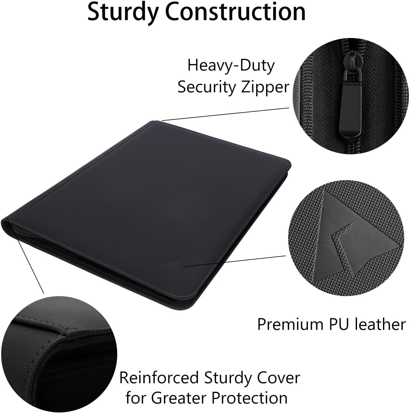 16 Pocket Trading Card Binder - Safe, Lightweight, and Stylish Collector's Album