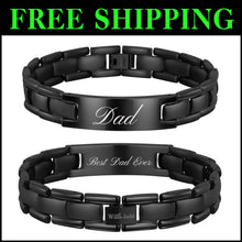 Load image into Gallery viewer, Heartfelt Dad Bracelet in Premium Gift Box - Special Fathers Day Present