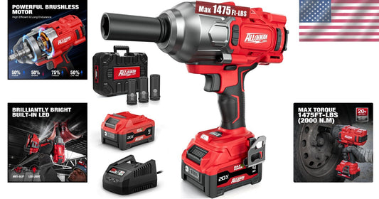 Lightweight Cordless Impact Driver with 4000mAh Battery - Ideal for Mechanics