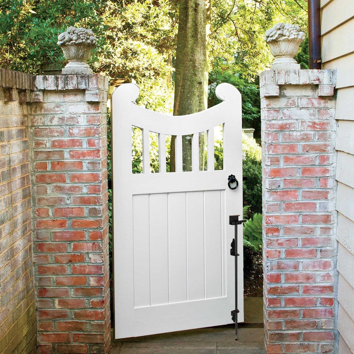 Durable 36" Cane Bolt with Powder Coating - Perfect for Gates & Fences, 2-Pack