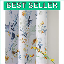 Load image into Gallery viewer, Thermal Insulated Floral Drapes - 84 Inch Grommet Curtains for Style &amp; Privacy