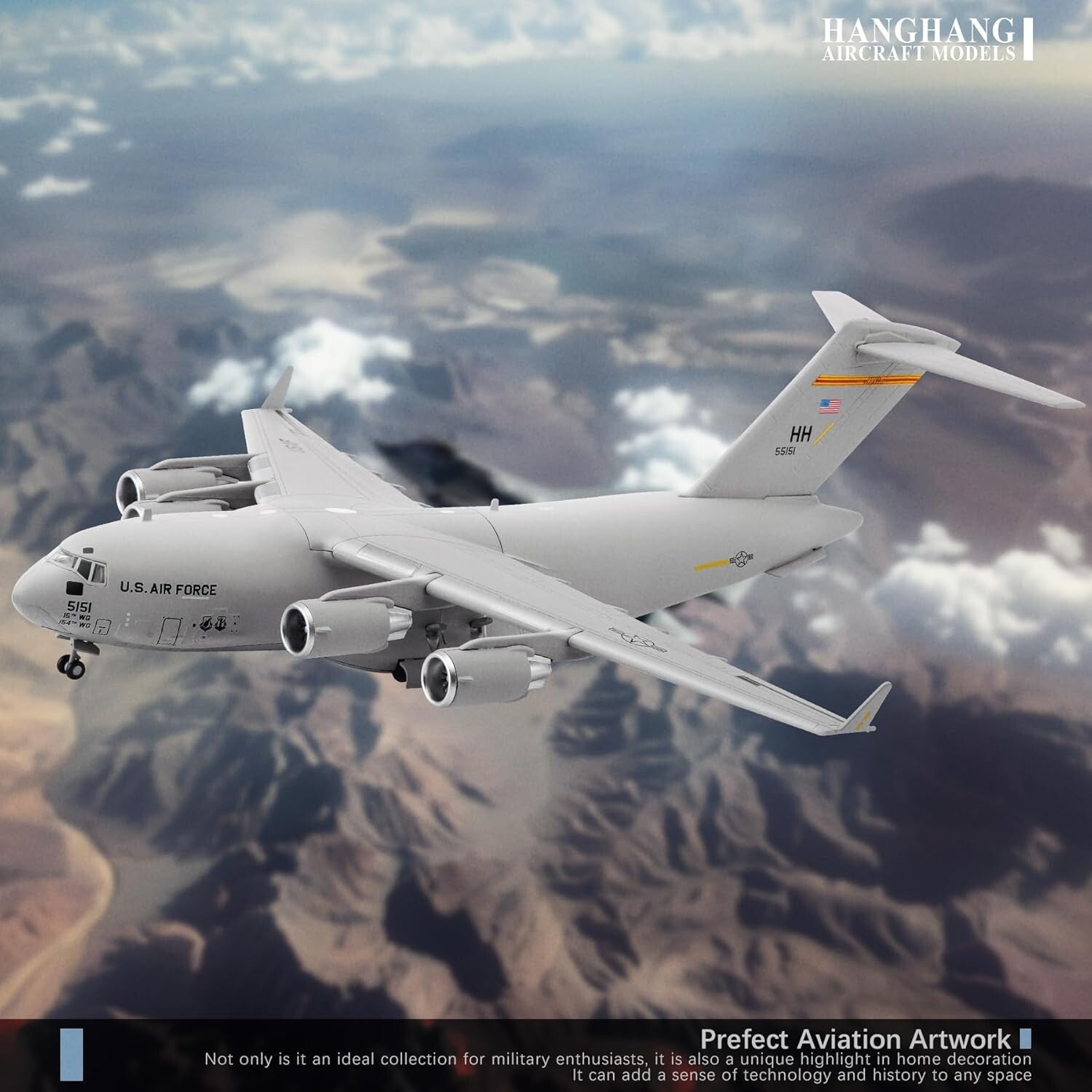 1/200 Scale C-17 Global Overlord Alloy Military Model – Perfect for Collectors