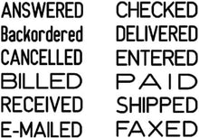 Load image into Gallery viewer, Professional Self-Inking 12-Message Date Stamp for Efficient Document Management