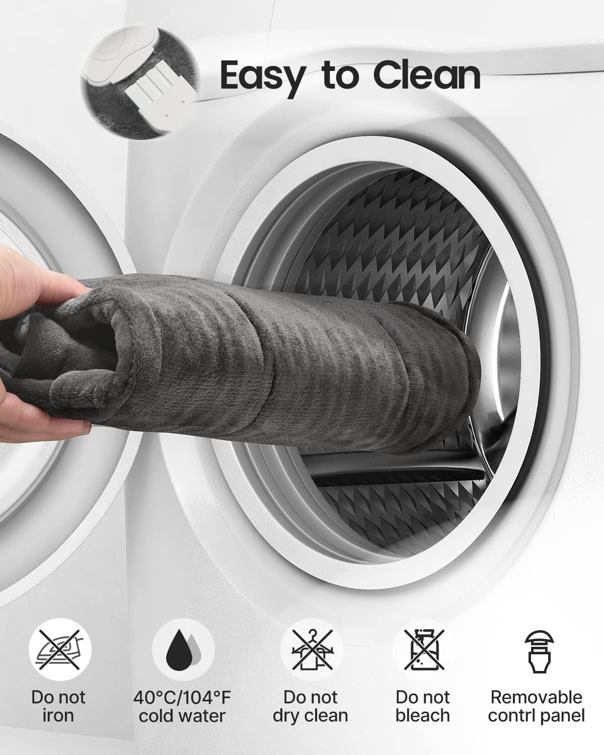 Luxurious 24"x33" Electric Heating Pad for Pain Relief - Ideal Gift for Wellness