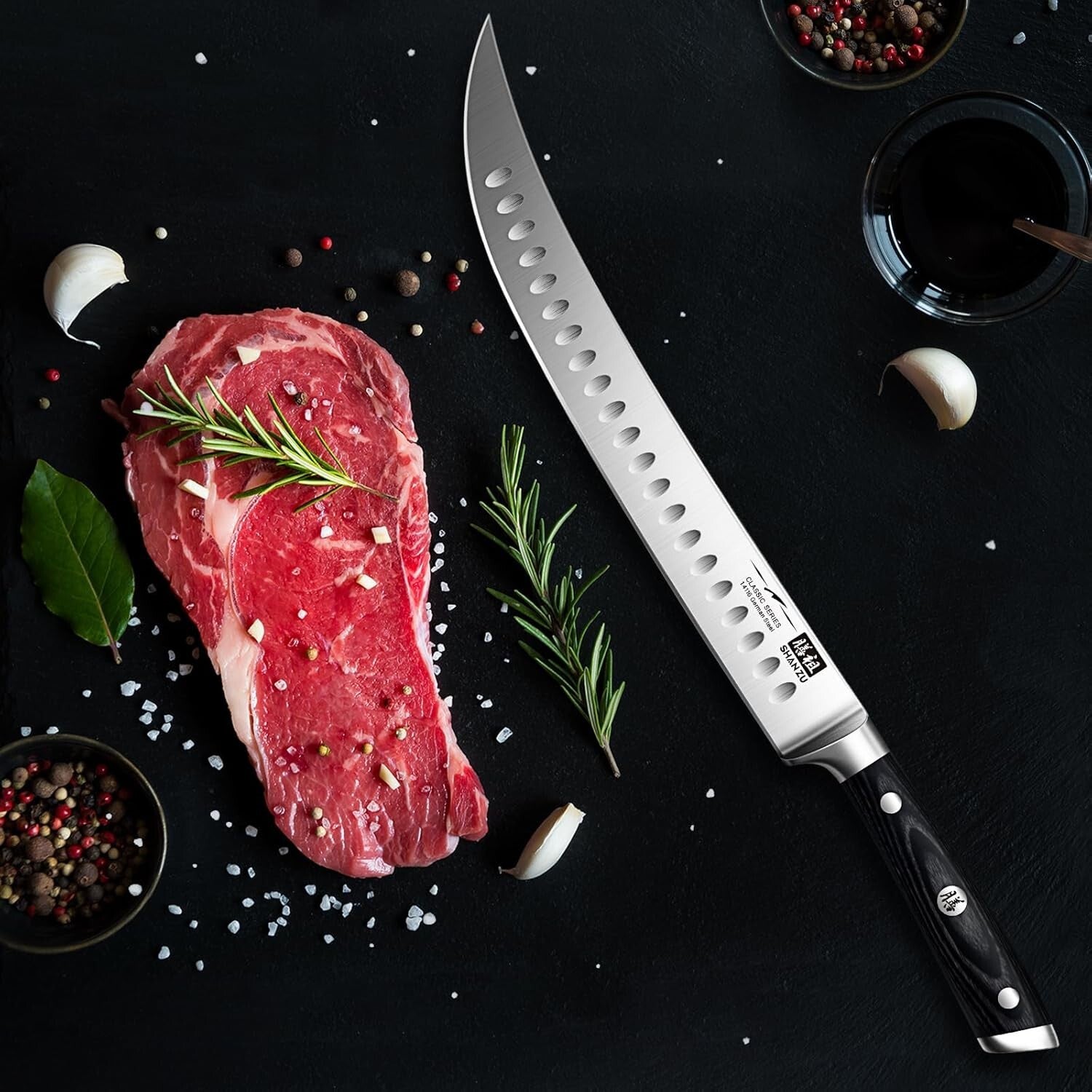 12" German Carving Knife - Razor Sharp Brisket Slicing Knife with Gift Box