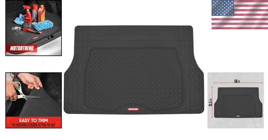 31.5" x 50" Premium Rubber Cargo Floor Mats for Complete Vehicle Protection