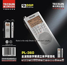 Load image into Gallery viewer, Easily Tune to Local Stations with the PL-360 Portable Digital Radio in Black