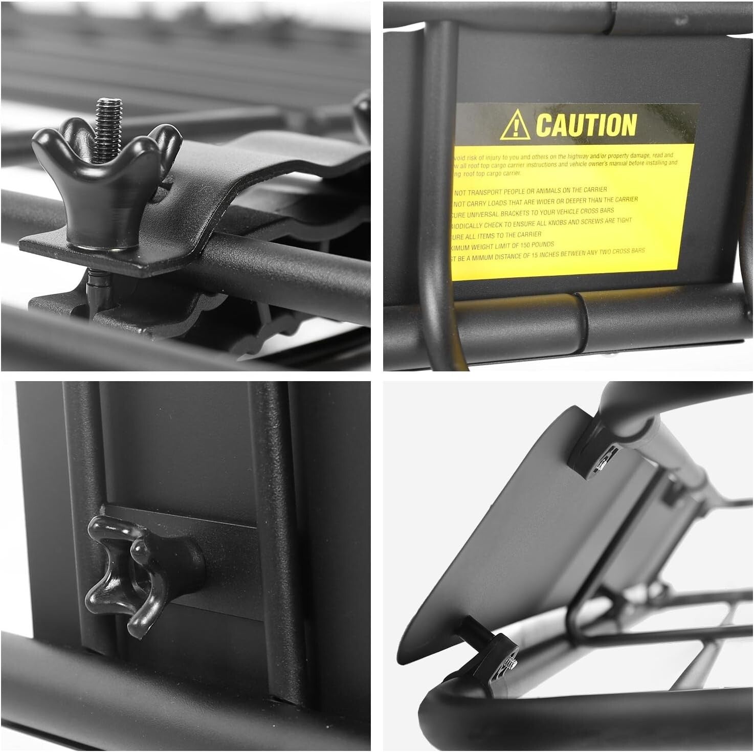 Extra Large Car Top Luggage Carrier - 150LB Capacity Roof Rack Basket