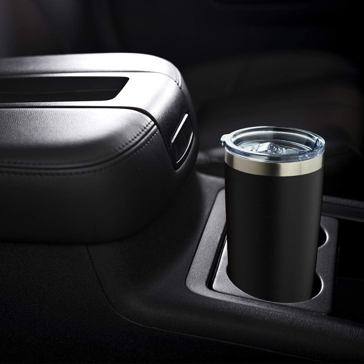 6 Pack 20oz Double Wall Insulated Stainless Steel Travel Tumblers for Hot & Cold