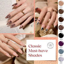 Load image into Gallery viewer, 50-Color Glitter Gel Nail Art Set with Built-in Brushes - Spring Summer Shades