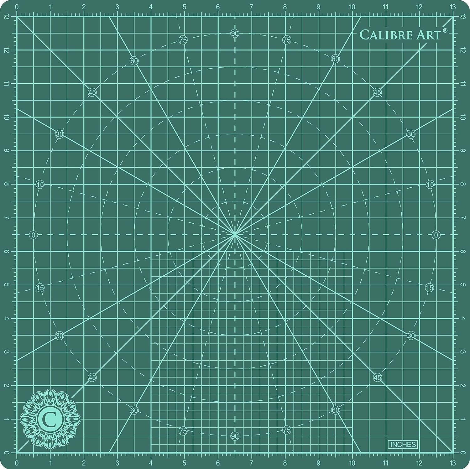 Enhanced 14" Self-Healing Cutting Mat with Accurate Grid Lines for Art Projects