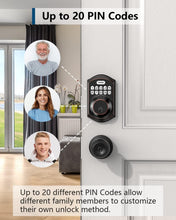 Load image into Gallery viewer, Smart Keyless Entry Deadbolt Lock with Keypad - Easy Install - Oil Rubbed Bronze