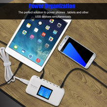 Load image into Gallery viewer, Smart 8-Port USB Charging Station - 2.4A Fast Charge and LCD Status Display