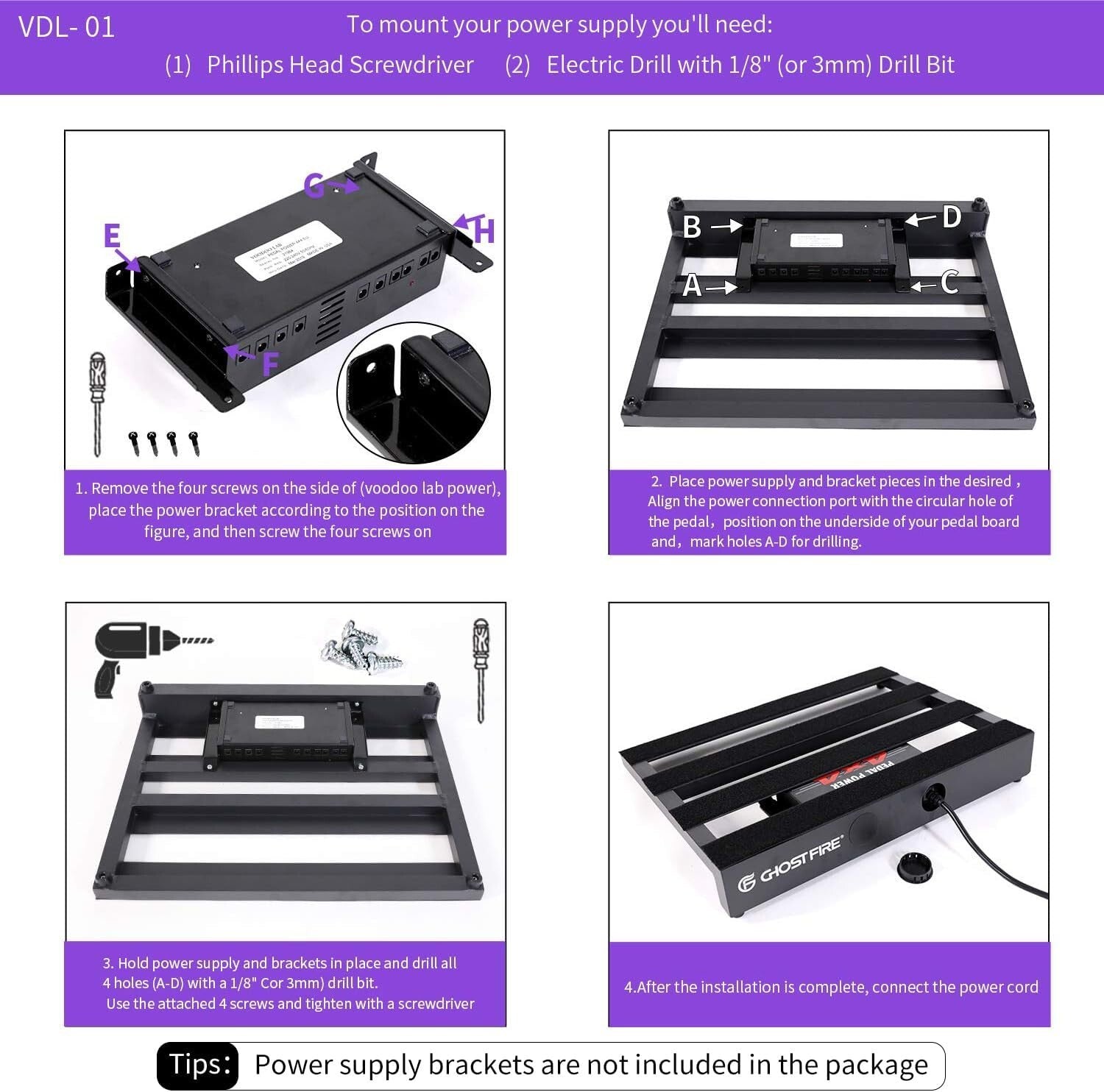 Aluminum Guitar Pedal Board 27.5''x12.5'' for Musicians - Ergonomic and Portable