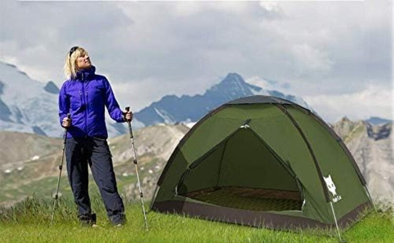 Compact 1-Person Camping Tent with Heavy Rainproof Design - Perfect for Scouts