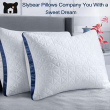 Load image into Gallery viewer, Set of 2 King Size Cooling Bed Pillows - Luxurious Down Alternative Comfort