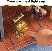 Load image into Gallery viewer, Pirate's Cove Adventure Set: Wooden Ship with Sounds, Lights, and 17 Accessories