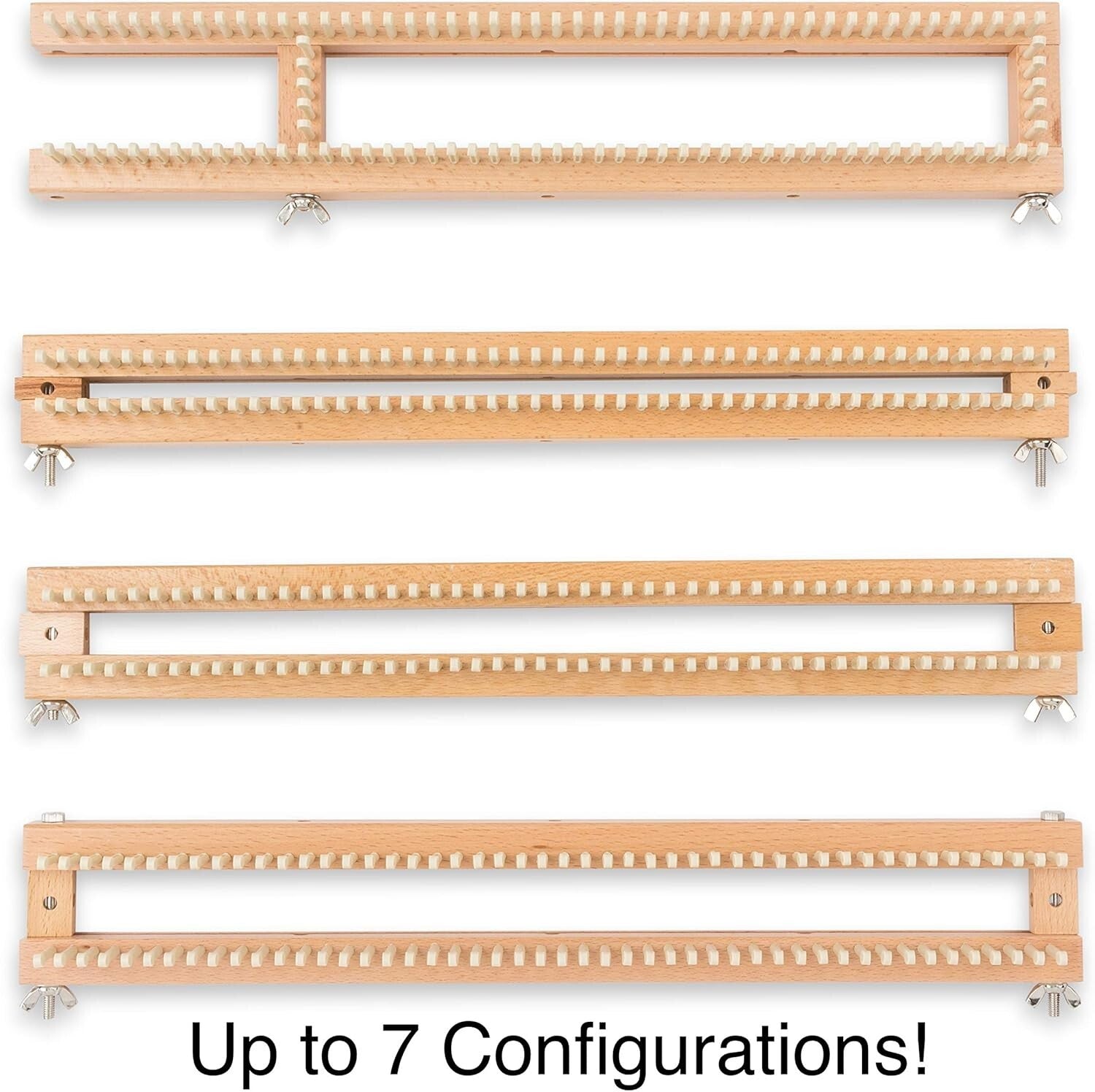 18" Multi-Purpose Knitting Loom Kit: 106 Pegs, Tool, and Instructions Included