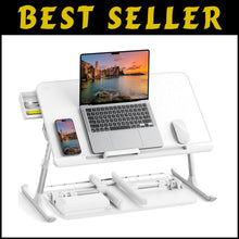 Load image into Gallery viewer, Portable Adjustable Laptop Desk with Storage Drawer - Ideal for Home &amp; Office