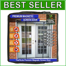 Load image into Gallery viewer, Easy-Install Magnetic Screen Door - 76''x8'' Perfect for Pet-Friendly Homes