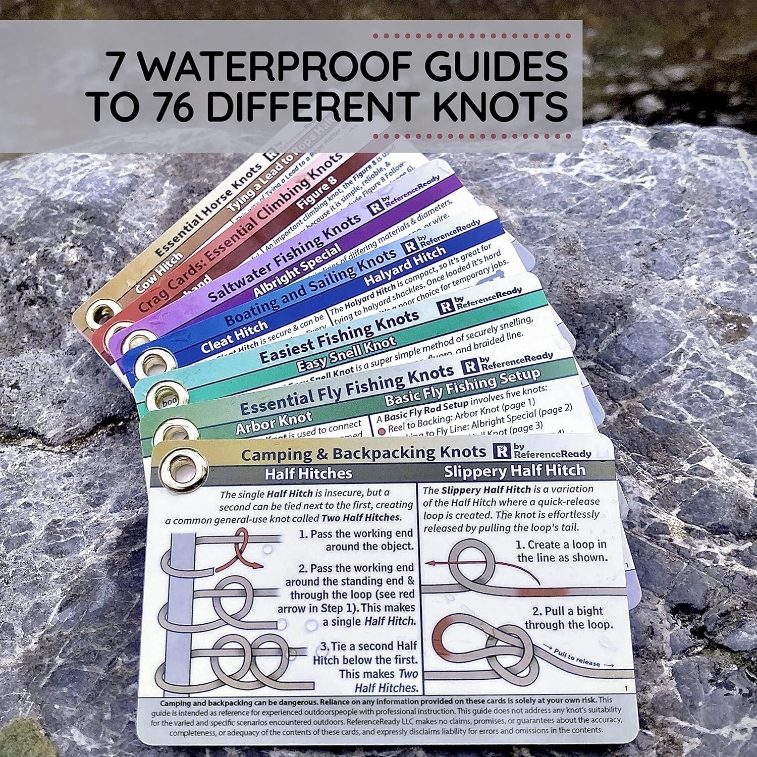 7-In-1 Knot System: Waterproof Guides for Fishing, Climbing, and Camping Success