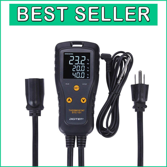 Versatile Digital Temperature Monitor with LCD for Home Brewing & Fermentation