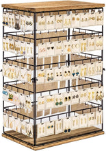 Load image into Gallery viewer, Large Rustic Earring Rack 26" H with 5-Tier Design - Ideal for Selling Jewelry