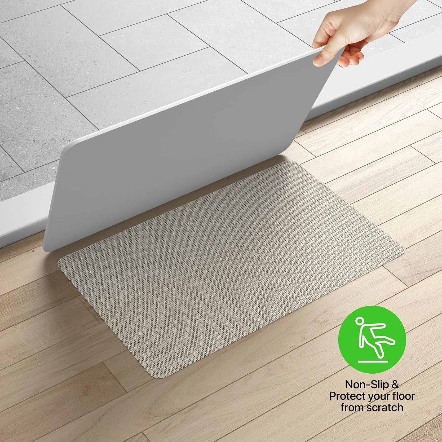 Versatile Diatomaceous Earth Shower Mat - Low Maintenance, Quick Dry 23.5x15''