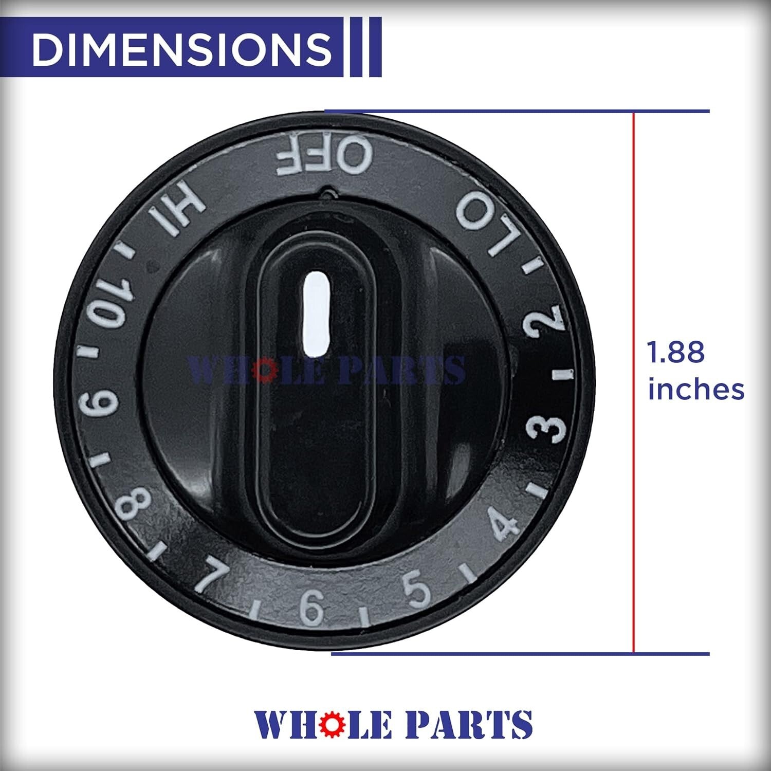 Versatile 4-Pack Oven Control Knobs - Compatible with Select Kenmore & Jenn Air