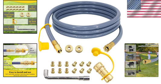 Easy Install Propane to Natural Gas Kit for Black-Stone Tailgaters & Griddles