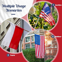 Load image into Gallery viewer, 24-Piece Magnetic Outdoor Flag Weights - Waterproof &amp; Stylish Red/White