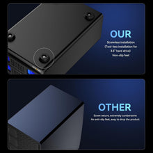 Load image into Gallery viewer, High-Speed Aluminum Dual Bay Drive Enclosure with Silent Cooling &amp; Expansion