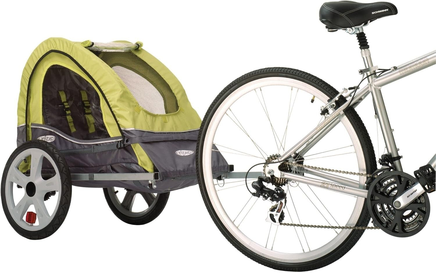 Versatile Kids' Bike Trailer - 1 Child Capacity, Bug Screen & Weather Shield
