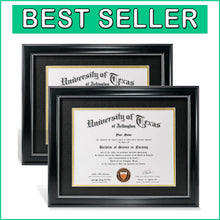 Load image into Gallery viewer, Sleek 8.5x11 &amp; 11x14 Frames with Elegant Wood Grain Finish - Perfect for Gifting