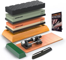 Load image into Gallery viewer, Compact Knife Sharpener Set - 400/1000 &amp; 3000/8000 Grit with Non-Slip Bases