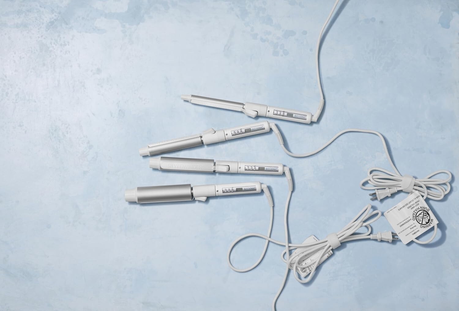 Quick Styling Rotating Curling Wand - 440°F with Automatic Shut-Off Feature