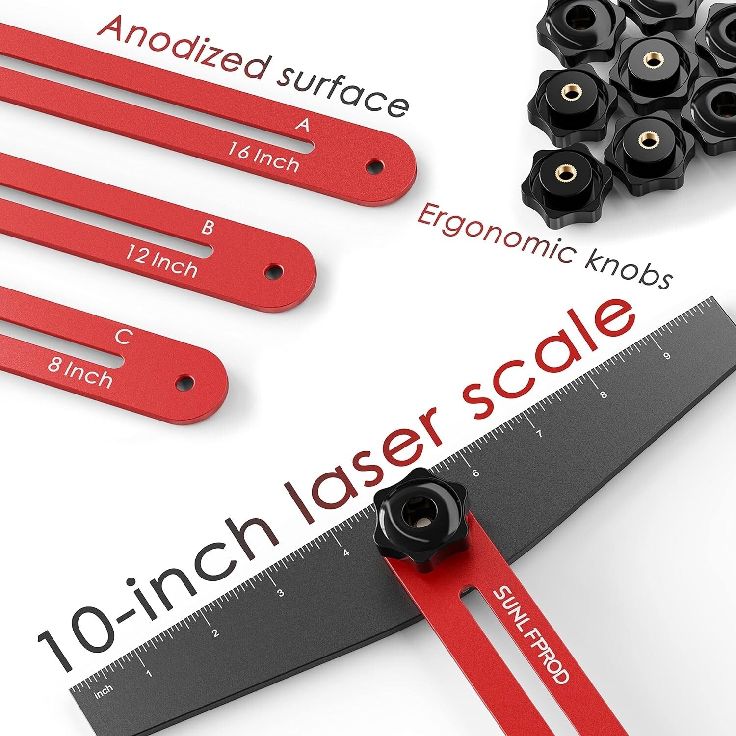 Versatile Aluminum Stair Tread Gauge with Flexibility for Accurate Measurements