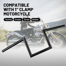 Load image into Gallery viewer, Heavy-Duty 8" Rise Z-Bars for Harley &amp; Chopper Cruisers – Easy Install Handlebar