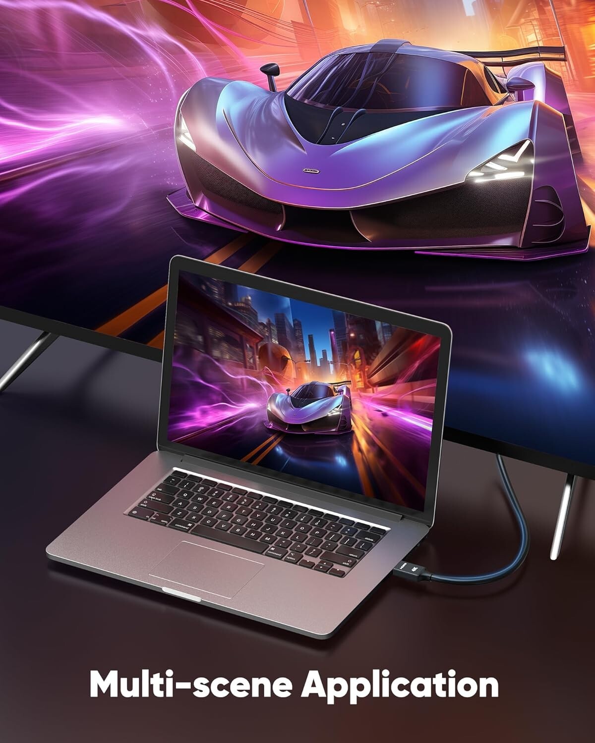 Versatile 150ft HDMI Fiber Optic Cable - Supports 4K@60Hz for Strong Connections