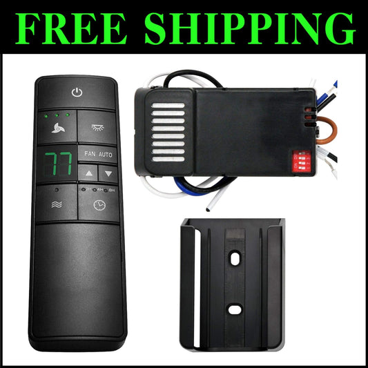 Universal 3-Speed Ceiling Fan Remote Control Kit with Thermostatic Feature