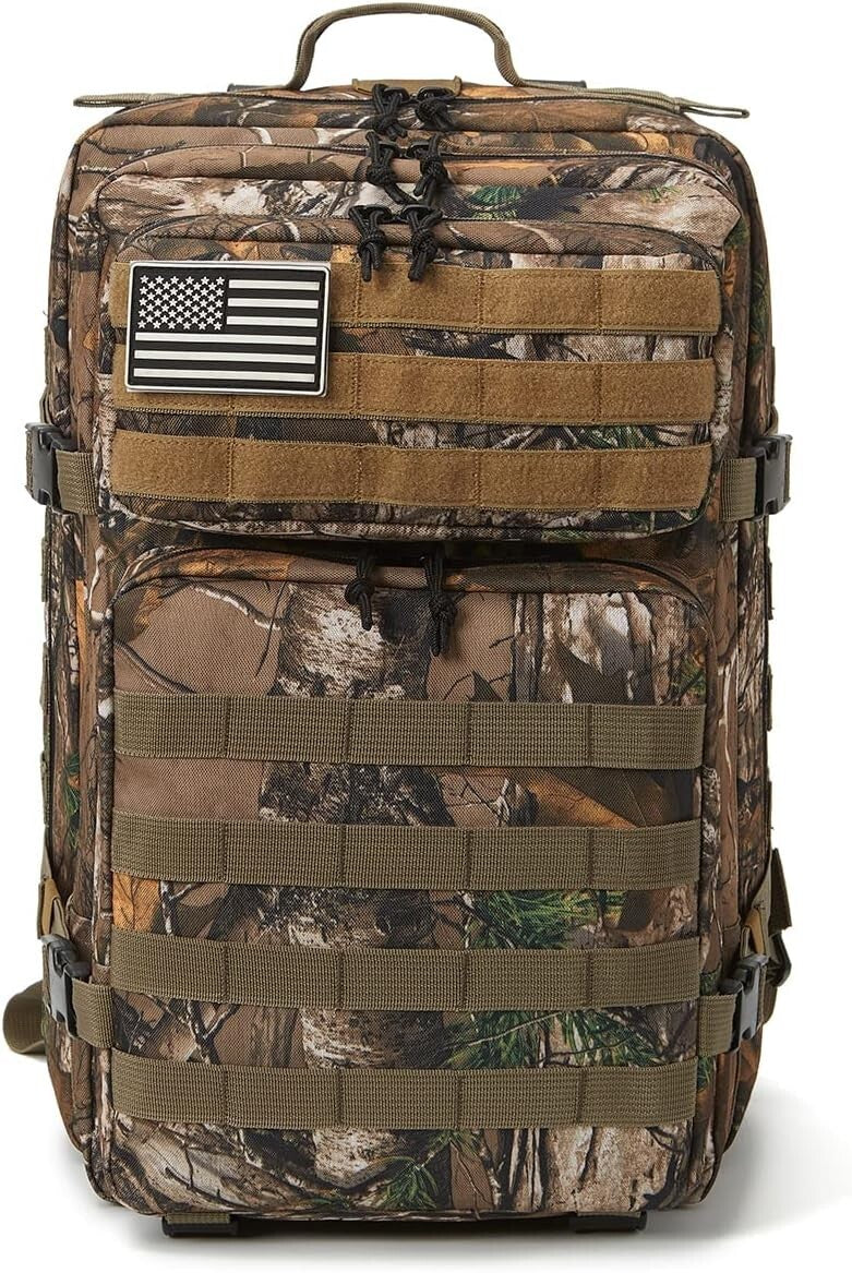 Unisex 45L Waterproof Tactical Backpack with Comfort Features for All Activities