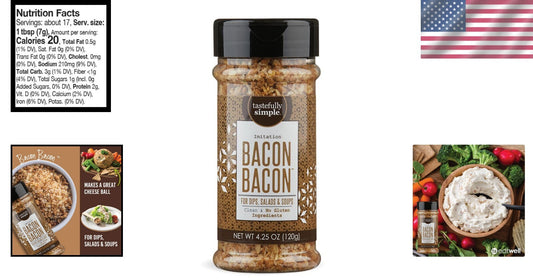 Bacon Bacon Seasoning - All-Natural, Pack of 3 for Flavorful Culinary Creation
