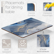 Load image into Gallery viewer, Stylish Heat-Resistant Cork Placemat Set with Round Edges &amp; 4 Matching Coasters
